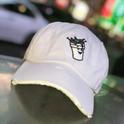 White Worldwide Drip Hat